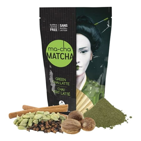 Ma-Cha Green Chai Latte Mix, 7.9 Oz, 12 Per Box, Carton Of 3 Boxes