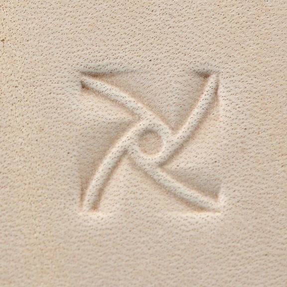 Geometric, 'X' Spin, Leather Stamping Tool, Multiple Sizes