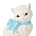 thumbnail image 4 of Mainstays Vanilla Dream Porcelain Nostalgic Cat with Bow Figurine Tabletop Decoration, 4 of 6