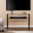 thumbnail image 4 of Southern Enterprises Metal Sofa Table, Distressed Black, 4 of 14