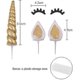 thumbnail image 2 of Unicorn Cake Toppers, Handmade Golden Unicorn Cake Toppers Reusable Unicorn Horns, Ears and Eyelashes, 2 of 4