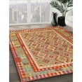 thumbnail image 2 of Ahgly Company Indoor Rectangle Contemporary Red Southwestern Area Rugs, Swatch Sample, 2 of 6