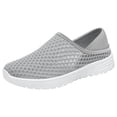thumbnail image 6 of Rokment Womens Mens Walking Mules Tennis Shoes Unisex Lightweight Breathable Mesh Two-Ways Convertible Backless Half Slippers Sandals Grey Size 9.5, 6 of 7