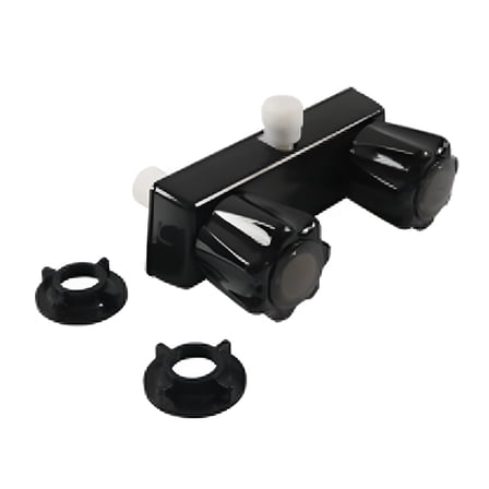 FACEGA Clear Handled RV Mobile Home Shower Faucet With Non-Metallic Waterways Black