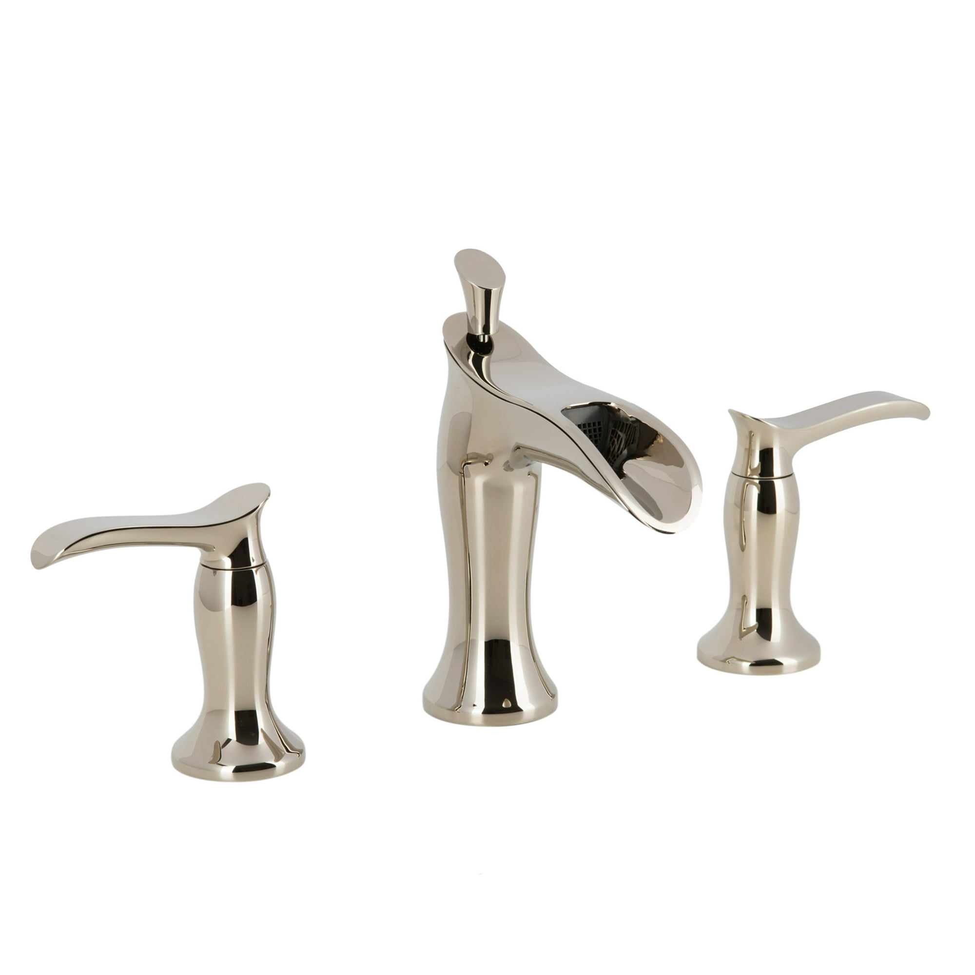Ancona Eleganzia Widespread 2 Handle Bathroom Faucet In Polished Nickel Walmart Canada