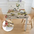thumbnail image 2 of WYYP Birds Branch Flowers Square Tablecloth Outdoor Fitted 100% Polyester Fiber 40*40, 2 of 8