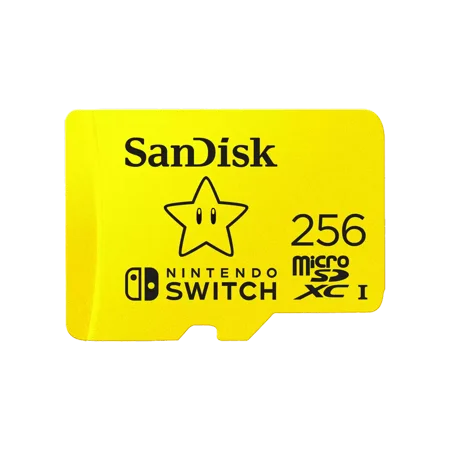 SanDisk 256GB microSDXC Memory Card for Nintendo Switch, Super Mario Super Star - SDSQXAO-256G-GNCZN