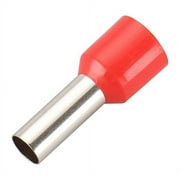 Baomain AWG 8/10.0mm Wire Copper Crimp Connector Insulated Ferrule Pin Cord End Terminal E10-12 Red Pack of 100