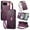 Purple, variant on Fashion PU Leather Wallet Case for Google Pixel 10 /10 Pro/9 /9 Pro,Shockproof Magnetic Buckle Hybrid Cover with Zipper Pocket Credit Card Slot Cash Slot Wrist Strap Lanyard,Purple