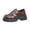 Brown, variant on Women's Monk Strap Shoes Double Buckle Platform Loafers Almond Toe Chunky Heel Vintage British Style Thick Sole Footwear for Work and Everyday Wear Brown US-7.5 (EU-40)