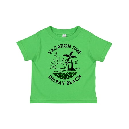 

Inktastic Vacation Time in Delray Beach Gift Toddler Boy or Toddler Girl T-Shirt
