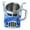 Blue, variant on Tizuqe Semi Trailer Truck Shape Resin Coffee Mug 12.34oz Decorative Cup for Kitchen