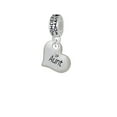 thumbnail image 1 of Small ''Aunt'' Heart with Clear Crystal - Wonder Woman Charm Bead, 1 of 1