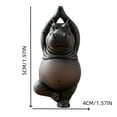 thumbnail image 2 of Uutvery Clumsy Yoga Master Hippo,Funny Desktop Ornament,Hippo Figurine Yoga Statue,Adorable 3D Printed Hippo Yoga Sculpture, Unique Zen Meditation Gifts, for Car, Home,Office Decor, 2 of 9