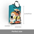 thumbnail image 3 of KLL I Love Sushi Laundry Hamper,Large Canvas Fabric Lightweight Storage Basket Toy Organizer Dirty Clothes Collapsible Waterproof, 3 of 6