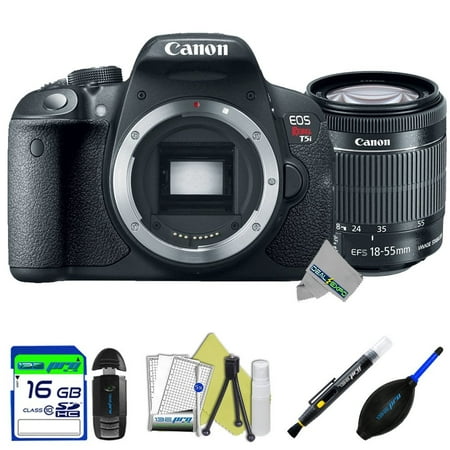 Canon EOS Rebel T5i DSLR Camera + Canon 18-55mm f/3.5-5.6 IS STM Lens + Expo-Starter Accessories