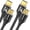 Black, variant on Maximm HDMI 2.1 Cable 15 Feet, Gold, 8K 60Hz 4K 120Hz Ultra High Speed, 48Gbps, eARC, Dolby Vision