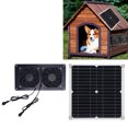 thumbnail image 1 of Ventilador de Ventilacia Solar, Kit de Ventilador de Escape Solar 12W 18V Para Casa de Mascotas, 1 of 7