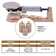 thumbnail image 6 of Yescom Triple Beam Mechanical Balance Scale Weight Set 2610g Capacity 0.1g Weighing for Lab Analytical School Classroom, 6 of 9