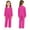 Hot Pink, variant on Boys Girls Jumpsuit Long Sleeve Cotton Coveralls Overalls for Kids Mechanic Uniform Dancewear Red 6
