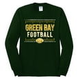 thumbnail image 2 of Wild Bobby Green Bay GB Hometown City Football Fan Pride Sports Men's Long Sleeve T-Shirt, Forest Green, 3X-Large, 2 of 6