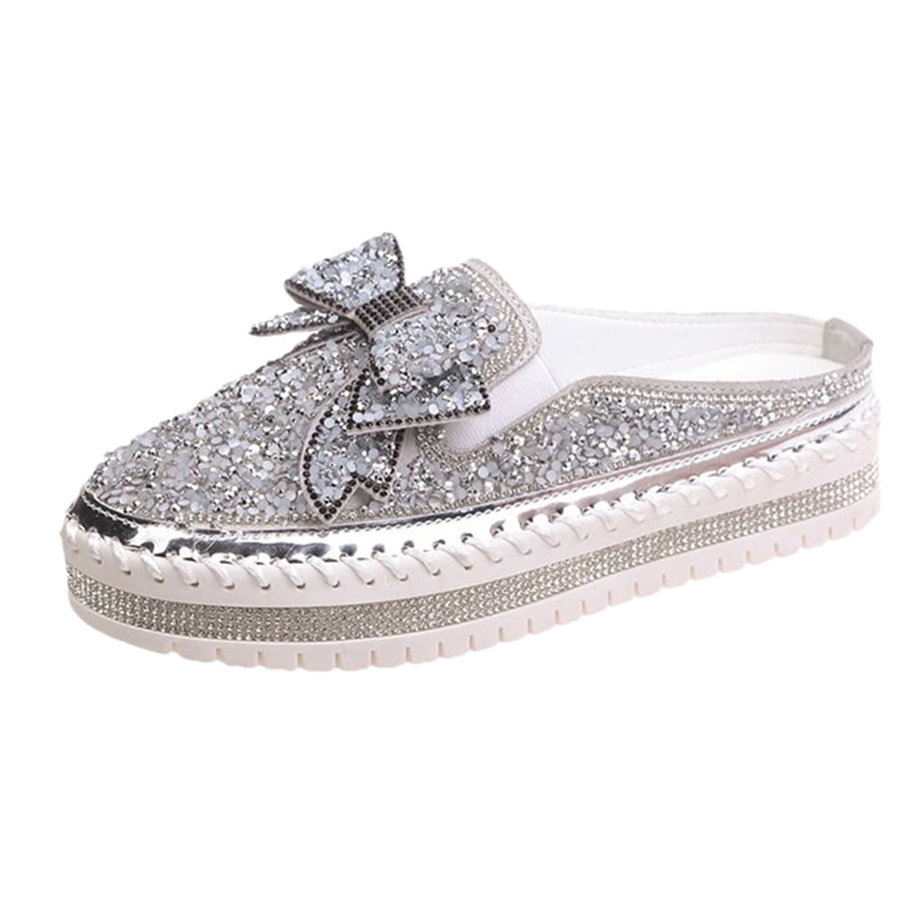slip on sneakers with rhinestones