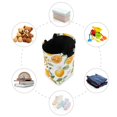 thumbnail image 7 of Yayeee Freestanding Laundry Hamper with Handle Collapsible Large Storage Basket for Clothes, Orange Bees, 7 of 7