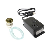 Kingston Brass KATDK31AB Gourmetier Dual Outlet Garbage Disposal Air Switch Kit, Antique Brass