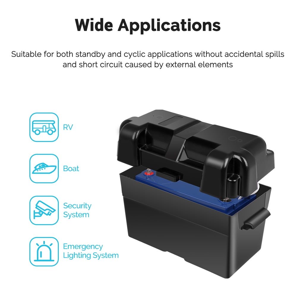 Renogy 12V 100Ah Deep Cycle Hybrid GEL Battery with Battery Box
