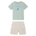 thumbnail image 3 of Champion Toddler Boys Graphic Tee and Cargo Shorts Set - Hedge Green - Size 3T, 3 of 6