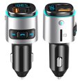 thumbnail image 2 of Transmisor Fm Bluetooth V5.0 para coche, Qc3.0 y adaptador Bluetooth inalámbrico con retroiluminación LED, reproductor de música/Kit de coche con llamadas manos libres", 2 of 5