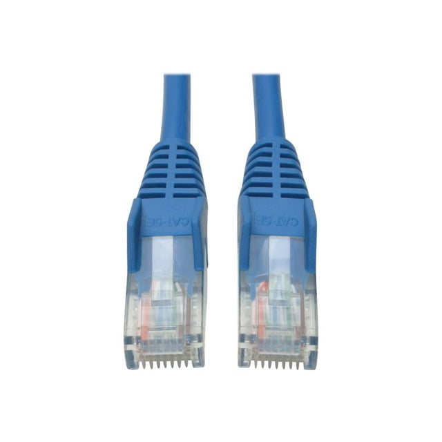 Eaton Tripp Lite Series Cat5e 350 MHz Snagless Molded (UTP) Ethernet Cable (RJ45 M/M), PoE - Blue, 20 ft. (6.09 m) - Patch cable - RJ-45 (M) to RJ-45 (M) - 20 ft - UTP - CAT 5e - molded, snagless, stranded - blue
