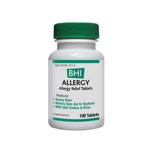 Bhi Allergy Relief 100 Tablets Homeopathic Allergy Care