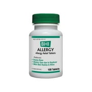 BHI Allergy Relief Tablets, Natural Homeopathic Remedy, 100 Tabs