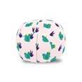 thumbnail image 1 of Cactus Spring Flower Storage Toy Bag Chair, Graphic Pattern of Scandic Style Elements Nature Growing, Stuffed Animal Organizer Washable Bag, Large Size, Indigo Teal Pale Pink, by Ambesonne, 1 of 3