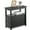 Black, variant on WDZS End Table with Drawers 3 Tier Narrow Side Table Wood Sofa Table for Living Room Bedroom Office Small Spaces, 23.6 x 24 inch, Brown
