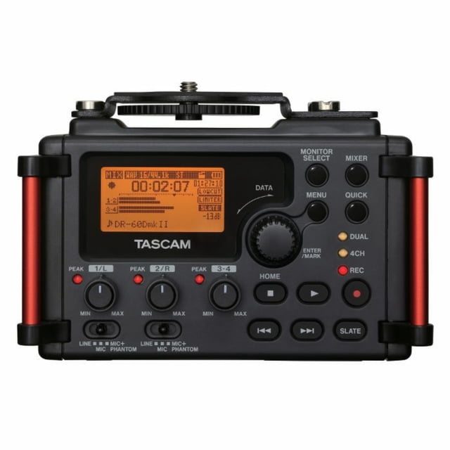 Grabadora DR-60DMKII Tascam de Voz Portátil para Cineasta TASCAM Conexión USB Para Transferencia
