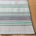 thumbnail image 4 of SAFAVIEH Montauk Spots Geometric Striped Cotton Area Rug, Turquoise, 5' x 8', 4 of 7
