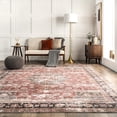 thumbnail image 6 of nuLOOM Emelina SpinClean Traditional Persian Machine Washable Area Rug, 5' x 8', Emelina Brick, 6 of 7