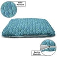 thumbnail image 3 of Abstract Pet Bed, Continuous Minimalist Fish Scale Green Blue Tones Illustration, Chew Resistant Pad for Dogs and Cats Cushion with Removable Cover, 24" x 39", Dark Seafoam Sea Blue, by Ambesonne, 3 of 4