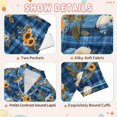 thumbnail image 4 of Girls Boys Pajama Set Pumpkin Sunflower Cycling Button-up Short-sleeved Shorts Kids 2 Piece Casual Sleepwear, 4 of 7