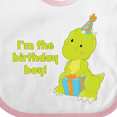 thumbnail image 4 of Inktastic I'm the Birthday Boy T-rex Dinosaur Party Boys Baby Bib, 4 of 4