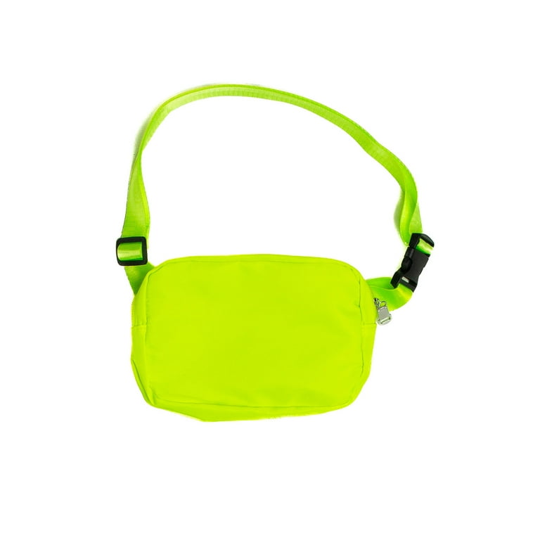 Neon Green Fanny Pack Adjustable Strap Waist Bag for Travel Walmart