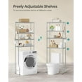 SONGMICS 4 Tier Over The Toilet Storage Metal Storage Rack with