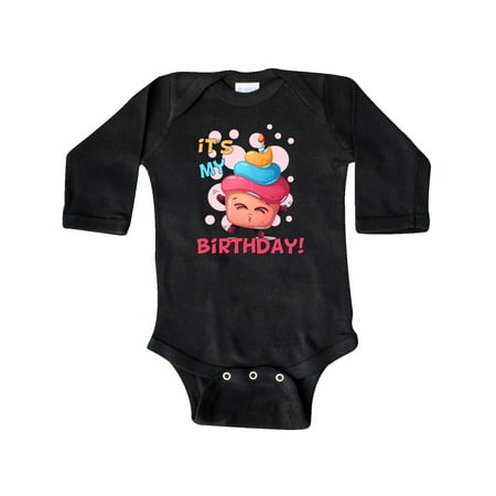 

Inktastic It s My Birthday Gift Baby Boy or Baby Girl Long Sleeve Bodysuit