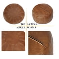 thumbnail image 6 of Thgonwid Unstuffed 21*13 inch Vegan Leather Pouf, Brown, 6 of 8