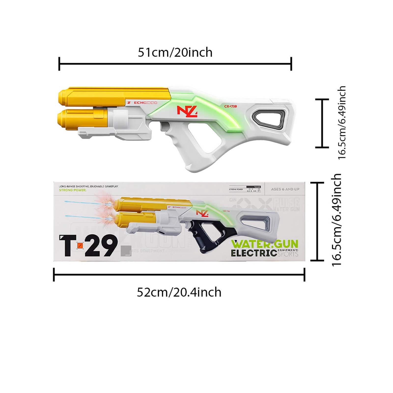 LED Light up Water Shooters With Flash Remote Large Capacity Safe And Suitable For Outdoor Swimming Pools Beaches Backyards Water Fighting Games