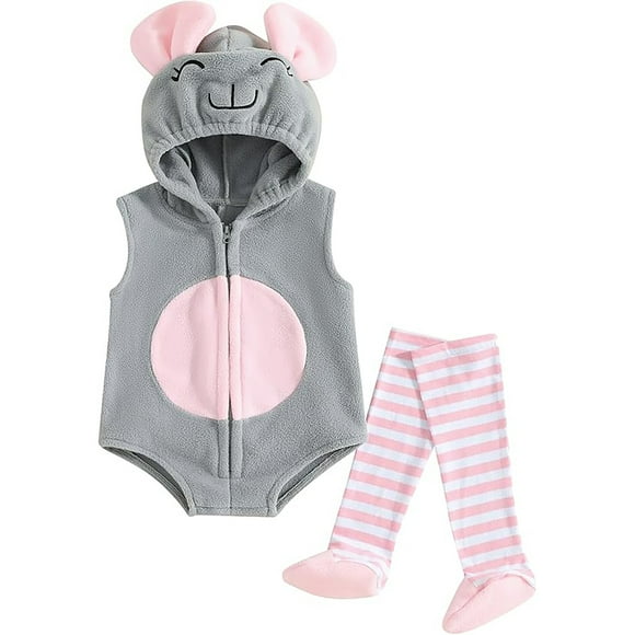 FhsagQ Romper Girl Christmas Jumpsuit Size 7/8 Athletic Winter Baby Toddler Girl Boy Outfits Clothes Hooded Romper Jumpsuit with Long Socks Toddler Girl Christmas Romper 6T 6-12M