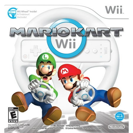 Mario Kart Wii with Wii Wheel (Best Wii Games For Kids Age 6)