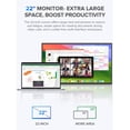 thumbnail image 2 of UPERFECT Monitor portátil 2K de 22 pulgadas con VESA y soporte ajustable de 180°, 2560 x 1440 QHD FreeSync IPS HDR gran pantalla de juegos, USB-C HDMI Travel segundo monitor para portátil, interruptor, 2 of 5